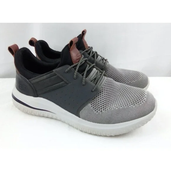 Skechers 3.0 Cicada Shoes Air-Cooled Memory Foam Gray Slip Ons Men’s Size 7.5 - Picture 1 of 11